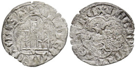 ALFONSO XI (1312-1350). Dinero. (Ve. 0,56g/18mm). Sevilla. (Imperatrix A11:8.4; FAB-353). Anv: Castillo, debajo S, todo dentro de gráfila lobular, alr...