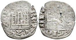 ALFONSO XI (1312-1350). Dinero Novén. (Ve. 0,75g/19mm). Coruña. (Imperatrix A11:1.44; FAB-356). Anv: Castillo, debajo venera antigua, todo dentro de g...