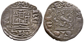 ALFONSO XI (1312-1350). Dinero Novén. (Ve. 0,94g/18mm). León. (Imperatrix A11:1.12; FAB-357.2). Anv: Castillo con roel encima de la torre derecha, deb...