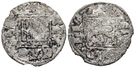ALFONSO XI (1312-1350). Dinero Novén. (Ve. 0,65g/17mm). Sevilla. (Imperatrix A11:1.19; FAB-358). Anv: Castillo, debajo S tumbada, todo dentro de gráfi...