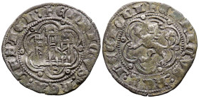 ENRIQUE III (1390-1406). Blanca. (Ae. 1,80g/23mm). Sevilla. (Imperatrix E3:1.10; FAB-602). Anv: Castillo, debajo S, todo dentro de gráfila lobular, al...