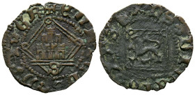 ENRIQUE IV (1454-1474). Blanca de rombo. (Ve. 0,94g/18mm). Sevilla. (Imperatrix E4:31.31; FAB-834). Anv: Castillo, debajo S, todo dentro de gráfila, a...