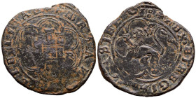 REYES CATÓLICOS (1471-1504). 4 Maravedís. (Ve. 8,30g/31mm). S/D. Granada R. (Cal-2019-143). MBC-. Escasa.