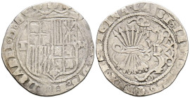 REYES CATÓLICOS (1474-1505). 1 Real. (Ar. 3,27g/26mm). S/D. Toledo TM. (Cal-2019-468). MBC-.