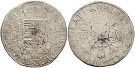 ALBERTO E ISABEL (1598-1621). 1 Patagón. (Ar. 27,59g/41mm). S/D. Amberes. (Vicenti 355). MBC.