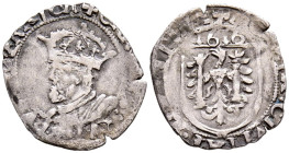 ALBERTO E ISABEL (1599-1621). 1 Carlos. (Ar. 1,21g/20mm). 1616. Besançon (Franco Condado). (Vicenti no cita, para este tipo, solamente encontramos cit...