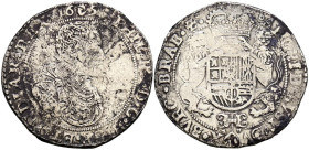 FELIPE IV (1621-1665). Ducatón. (Ar. 32,38g/43mm). 1651. Amberes. (Vicenti 1241). BC+.