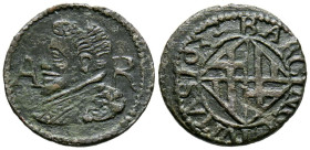 FELIPE IV (1621-1665). Ardite. (Ae. 1,49g/16mm). 1632. Barcelona. (Cal-2019-16). MBC-.