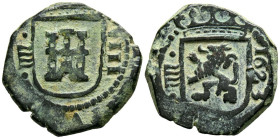 FELIPE IV (1621-1665). 8 Maravedís. (Ae. 5,33g/21mm). 1623. Valladolid. (Cal-2019-432). MBC.