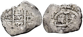 CARLOS II (1665-1700). 1 Real (Ar. 3,31g/22mm). 1687. Lima R. (Cal-2019-217). MBC.