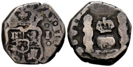 FERNANDO VI (1746-1759). 1 Real. (Ar. 3,23g/16mm). Fecha no visible. Guatemala G. (Cal-2019-Tipo 22). MBC-. Escaso ejemplar.