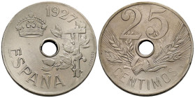 ALFONSO XIII (1885-1931). 25 Céntimos. (Cu-Ni. 6,65g/25mm). 1927. Madrid PCS. (Cal-2019-26). SC