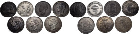 Conjunto de 13 monedas de plata tipo duro acuñadas desde Amadeo I hasta Juan Carlos I. A EXAMINAR.