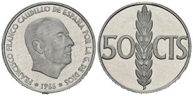ESTADO ESPAÑOL (1936-1975) 50 Céntimos (Al. 0,97g/20mm). 1966 *19-75. Madrid. (Cal-2019-39). SC.