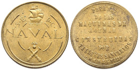 ESTADO ESPAÑOL (1936-1975). 1 Peseta. (Ae. 3,39g/21mm). 1948. Prueba de los Talleres San Carlos, Cádiz. (Cal-2019-No cita). Tipo coincidente. EBC+.