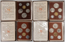 ESTADO ESPAÑOL (1936-1975). Conjunto de 4 carteras completas emitidas entre 1972 y 1975. Incluye la escasa de 1973. Ninguna repetida. Magnífico estado...