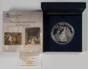 JUAN CARLOS I (1975-2014). 50 Euros (Ar. 168,75g/73mm). Pintores Españoles. Velázquez. 2008. FNMT. PROOF. Incluye estuche original y certificado de au...