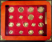 ESPAÑA. Colección La Moneda de Oro Española. Acuñación de las réplicas de 17 Monedas icónicas de la numismática española (desde los RRCC hasta Alfonso...