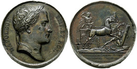 FRANCIA. Abolición del Tribunal de la Inquisición. Batalla de Somosierra. (Ae. 49,08g/40mm). 1808. Napoleón Emperador (1804-1815). Grabador: Brenet. M...