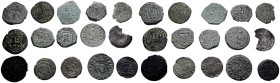 MONARQUIA ESPAÑOLA. Interesantísimo conjunto formado por 37 monedas que abarcan una amplia cronología, comprendida entre los reinados de los Reyes Cat...