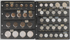 MONARQUÍA ESPAÑOLA Y CENTENARIO DE LA PESETA. Interesante y variado resto de colección formado por más de 70 monedas de ambos periodos sin apenas piez...