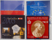 MONEDAS MUNDIALES. Interesante y muy variado resto de colección compuesto por 24 eurosets y acuñaciones conmemorativas de diferentes fechas y países e...