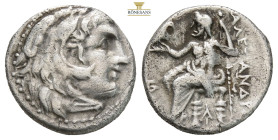 Kingdom of Macedon. Alexander III 'the Great' AR Drachm. Magnesia ad Maeandrum, Circa 319-305 BC. (3.88g. 12mm 11h.) struck under Antigonos I Monophth...