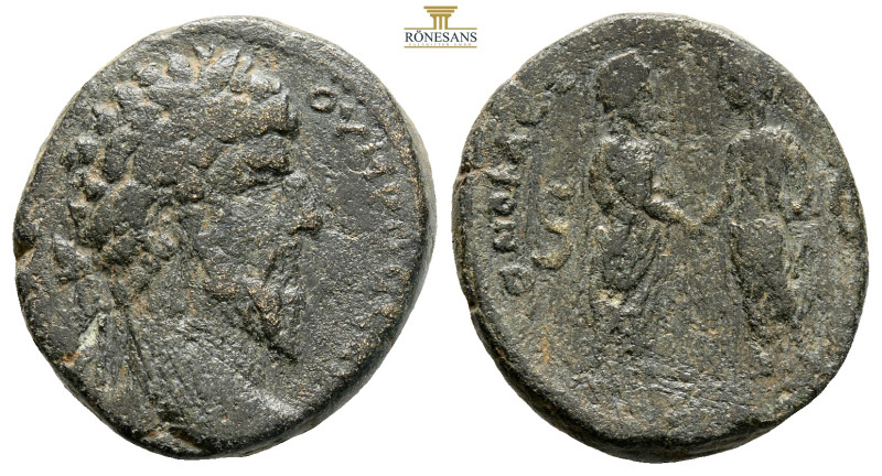 Pontus, Amasia. Marcus Aurelius & Lucius Verus. AD 161-169. AE (8.9g, 22.4mm) La...