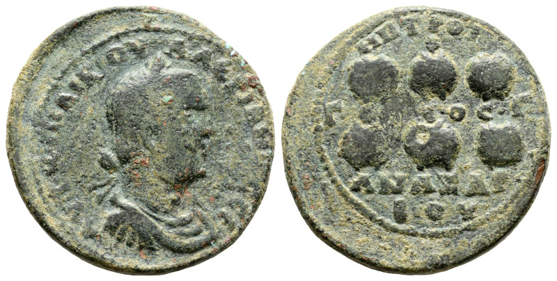 Cilicia, Anazarbus. Valerian I. AD. 253-260 AE Hexassaria (18.10g, 31.7). Year 2...