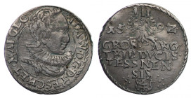 Śląsk, Księstwo Cieszyńskie, Adam Wacław, Trojak 1592, Cieszyn R6