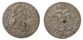 Śląsk, Wrocław, Leopold I, 3 Krajcary 1666 SHS