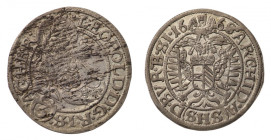 Śląsk,Leopold I, 3 Krajcary 1668 Wrocław, piękna