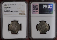 Śląsk, Panowanie habsburskie, Leopold I, 6 Krajcarów Wrocław 1673 SHS