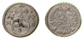 Śląsk, Opole, Leopold I, Greszel 1697 MB