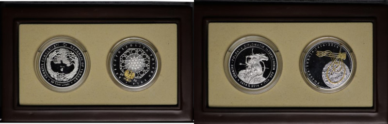 Zestaw, 20 złotych 2014 i Turcja, 50 lirów 2014, 600 lat stosunków z Turcją Emis...