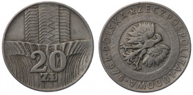 Polska, PRL, 20 złotych 1976, Wieżowiec - skrętka