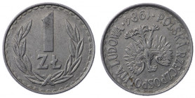 Polska, PRL, 1 złoty 1984 - skrętka