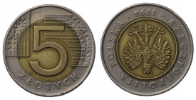 Polska, III RP, 5 groszy 20075 złotych 1994 - odrotka