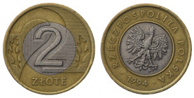 Polska, III RP, 2 złote 1994 - skrętka