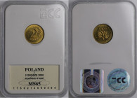 Polska, III RP, 2 grosze 2000 - odwrotka