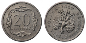 Polska, III RP, 20 groszy 2001 - skrętka