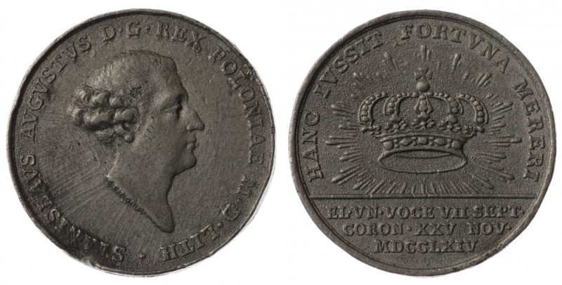 Polska, Stanisław August Poniatowski, Medal Koronacyjny 1764 Pingo - kopia kolek...