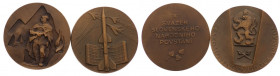 Czechosłowacja/Słowacja, medale okolicznościowe - zestaw 2 sztuk