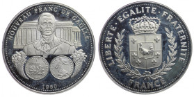 Francja, Medal Nouveau Franc de Gaulle 1960