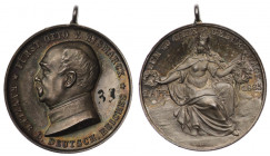 Niemcy, medal z okazji 70. urodzin Otto von Bismarcka (autorstwa LOOSa), 1885 - rzadszy