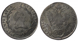 Austria, Franciszek II, 20 Krajcarów 1810 A, Wiedeń