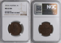 Austria, 1 Kreuzer 1816 A - skrętka