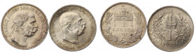 Austria, 1 korona 1915 - zestaw 2 sztuk