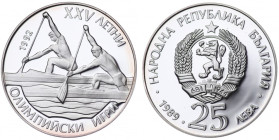 Bułgaria, 25 leva1989 Letnie Igrzyska Olimpijskie