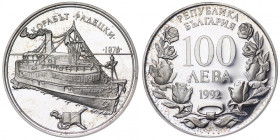 Bułgaria, 100 leva 1992 Parowiec „Radecki”